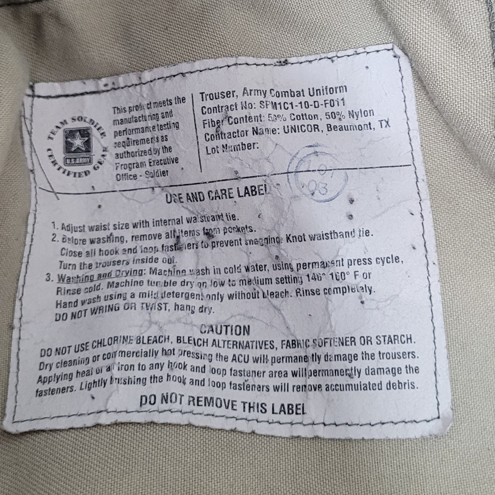 Army Digital Combat Pants Large Regular - image 3